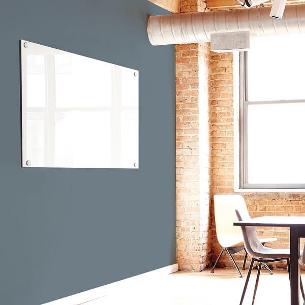 Quartet Brilliance Glass Dry-Erase Board Mounted on wall