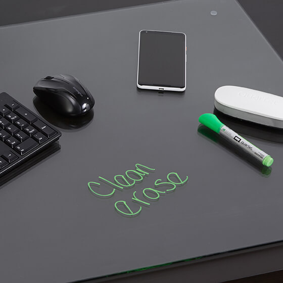 Desktop Glass Boards Transform Your Office Space Quartet