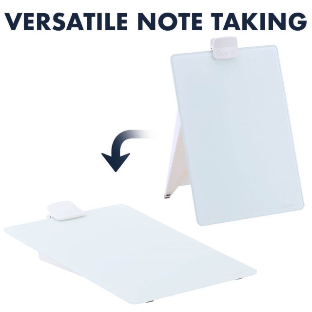 Versatile Note Taking with Quartet Glass Dry-Erase Desktop Easel