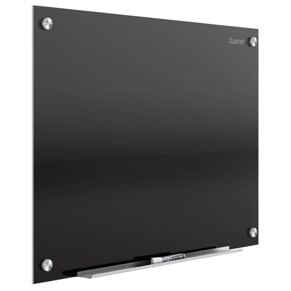 Quartet Infinity Glass Dry-Erase Boards, Black Surface