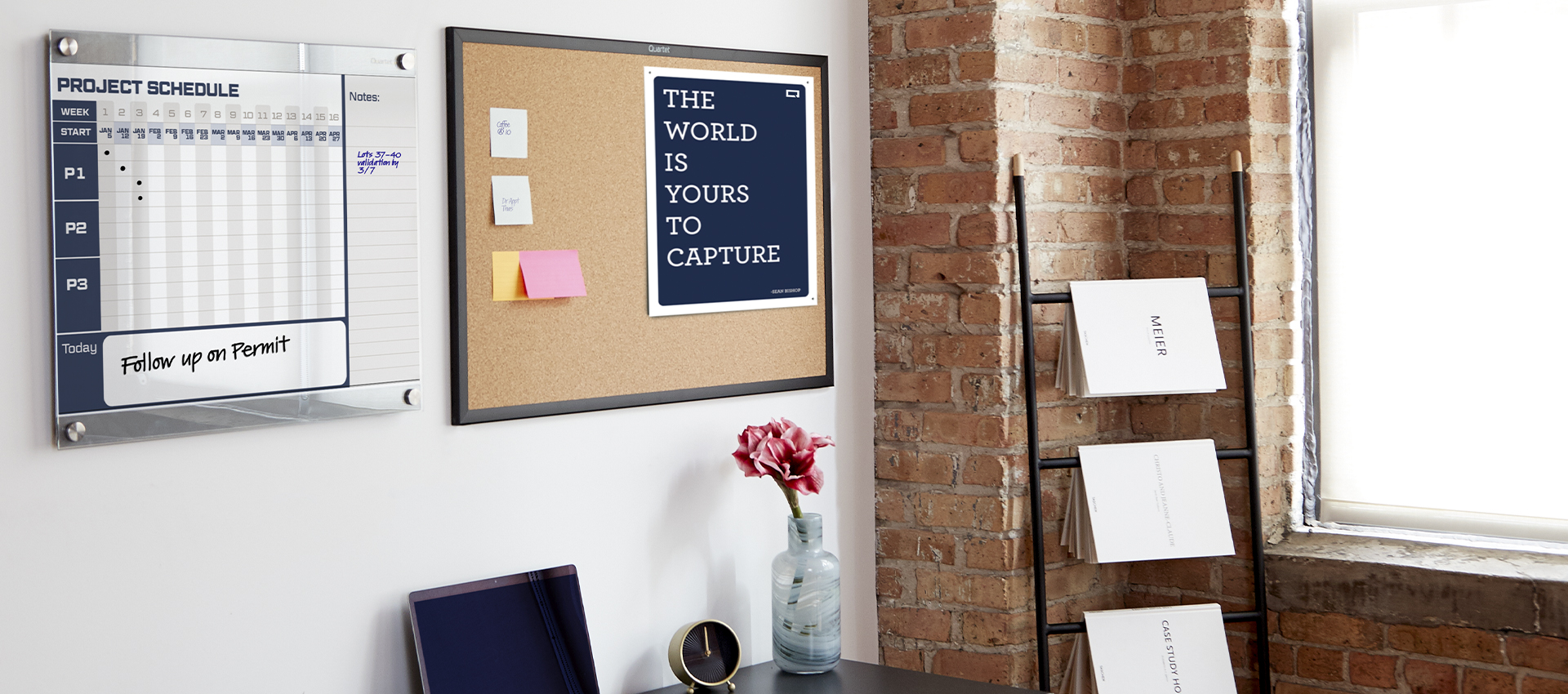 Customizable Glass Board and Cork Board