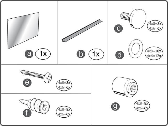 Brilliance Installation Parts