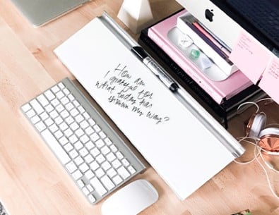 Desktop Glass Computer Pad